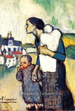 Mère et enfant 3 1905 cubisme Pablo Picasso Peinture à l'huile